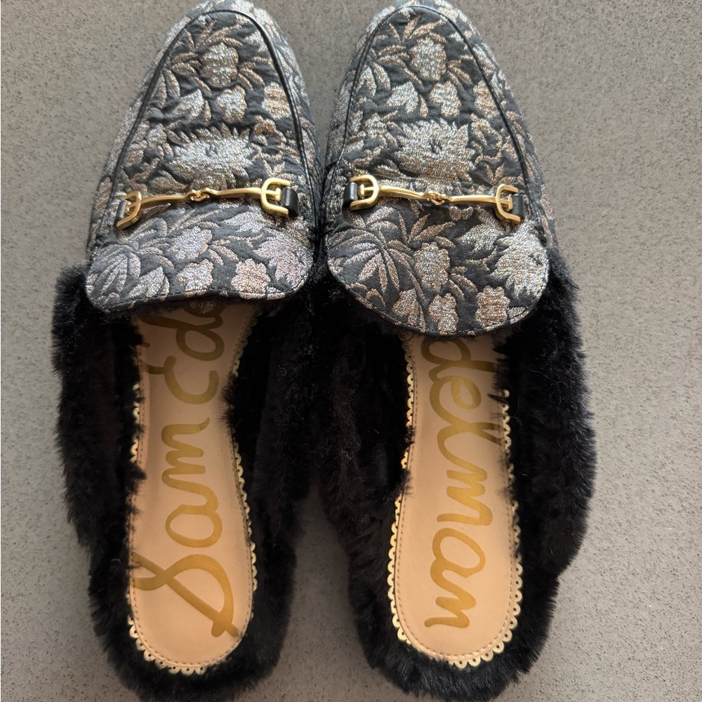 Sam Edelman Black Ruffle Flats